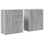 Aparador de madera de ingeniería 2 uds gris Sonoma 60x31x70 cm de , Aparadores - Ref: Foro24-3276565, Precio: 157,66 €, Descu...