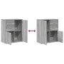 Aparador de madera de ingeniería 2 uds gris Sonoma 60x31x70 cm de , Aparadores - Ref: Foro24-3276565, Precio: 157,66 €, Descu...