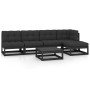 Juego de muebles de jardín 6 pzas y cojines madera pino maciza de vidaXL, Conjuntos de jardín - Ref: Foro24-3076573, Precio: ...
