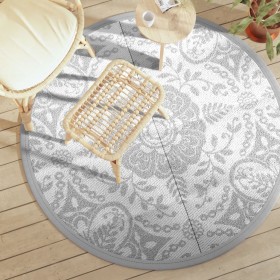 Alfombra de exterior ARAKIL gris claro Ø160 cm PP de , Protectores para exterior - Ref: Foro24-368495, Precio: 32,38 €, Descu...