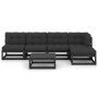 Juego de muebles de jardín 6 pzas y cojines madera pino maciza de vidaXL, Conjuntos de jardín - Ref: Foro24-3076573, Precio: ...
