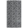 Alfombra de exterior ARAKIL blanca y negra 80x150 cm PP de , Protectores para exterior - Ref: Foro24-368571, Precio: 21,20 €,...