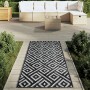 Alfombra de exterior ARAKIL blanca y negra 80x150 cm PP de , Protectores para exterior - Ref: Foro24-368571, Precio: 21,20 €,...