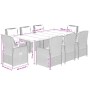 Set comedor jardín 9 pzas y cojines ratán sintético gris de , Conjuntos de jardín - Ref: Foro24-3262867, Precio: 1,00 €, Desc...