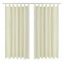 2 cortinas micro-satinadas con trabillas 140 x 245 cm de , Cortinas y visillos - Ref: Foro24-130358, Precio: 31,65 €, Descuen...