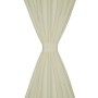 2 cortinas micro-satinadas con trabillas 140 x 245 cm de , Cortinas y visillos - Ref: Foro24-130358, Precio: 31,65 €, Descuen...