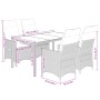 Set de muebles jardín 5 pzas con cojines ratán sintético negro de , Conjuntos de jardín - Ref: Foro24-3276682, Precio: 582,77...