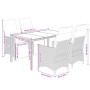 Set de muebles jardín 5 pzas con cojines ratán sintético negro de , Conjuntos de jardín - Ref: Foro24-3276857, Precio: 603,19...