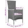 Set de comedor jardín 11 pzas con cojines ratán sintético negro de , Conjuntos de jardín - Ref: Foro24-3277523, Precio: 1,00 ...