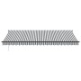 Toldo retráctil aluminio y tela gris antracita y blanco 5x3 m de , Toldos - Ref: Foro24-3216112, Precio: 319,69 €, Descuento: %
