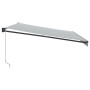 Toldo retráctil aluminio y tela gris antracita y blanco 5x3 m de , Toldos - Ref: Foro24-3216112, Precio: 319,69 €, Descuento: %