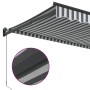 Toldo retráctil aluminio y tela gris antracita y blanco 5x3 m de , Toldos - Ref: Foro24-3216112, Precio: 319,69 €, Descuento: %