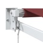 Toldo retráctil manual burdeos 500x300 cm de , Toldos - Ref: Foro24-3215297, Precio: 359,37 €, Descuento: %