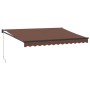 Toldo retráctil manual marrón 350x250 cm de , Toldos - Ref: Foro24-3215704, Precio: 209,06 €, Descuento: %