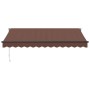 Toldo retráctil manual marrón 350x250 cm de , Toldos - Ref: Foro24-3215704, Precio: 209,06 €, Descuento: %