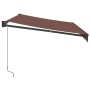 Toldo retráctil manual marrón 350x250 cm de , Toldos - Ref: Foro24-3215704, Precio: 209,06 €, Descuento: %