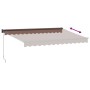 Toldo retráctil manual marrón 350x250 cm de , Toldos - Ref: Foro24-3215704, Precio: 209,06 €, Descuento: %