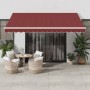 Toldo retráctil manual burdeos 400x300 cm de , Toldos - Ref: Foro24-3215295, Precio: 262,82 €, Descuento: %