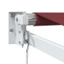 Toldo retráctil manual burdeos 400x300 cm de , Toldos - Ref: Foro24-3215295, Precio: 262,82 €, Descuento: %