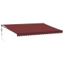 Toldo retráctil automático burdeos 500x300 cm de , Toldos - Ref: Foro24-3215312, Precio: 464,87 €, Descuento: %