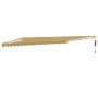 Toldo retráctil automático amarillo y blanco 5x3 m de , Toldos - Ref: Foro24-3154485, Precio: 442,24 €, Descuento: %