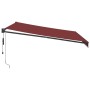 Toldo retráctil automático burdeos 400x300 cm de , Toldos - Ref: Foro24-3215310, Precio: 372,03 €, Descuento: %
