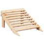 Silla Adirondack con otomana madera maciza de abeto de , Sillas de jardín - Ref: Foro24-4007240, Precio: 102,57 €, Descuento: %