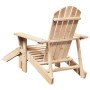 Silla Adirondack con otomana madera maciza de abeto de , Sillas de jardín - Ref: Foro24-4007240, Precio: 102,57 €, Descuento: %