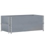 Collares de palets 2 uds madera maciza de pino gris 100x50 cm de , Plataformas de carga y palés - Ref: Foro24-4010284, Precio...