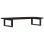 Estante de lavabo de pared de acero y madera maciza de roble de , Tocadores de baño - Ref: Foro24-3302585, Precio: 70,23 €, D...