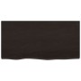 Estante de lavabo de pared de acero y madera maciza de roble de , Tocadores de baño - Ref: Foro24-3302585, Precio: 70,23 €, D...