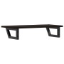 Estante de lavabo de pared de acero y madera maciza de roble de , Tocadores de baño - Ref: Foro24-3302587, Precio: 71,08 €, D...