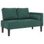 Sofá diván con cojines terciopelo verde oscuro de , Divanes - Ref: Foro24-4007573, Precio: 171,54 €, Descuento: %