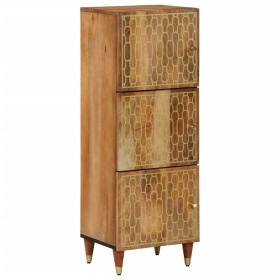 Aparador alto madera maciza de mango 40x33x110 cm de , Aparadores - Ref: Foro24-358313, Precio: 144,74 €, Descuento: -5%%