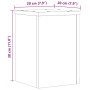 Soportes de plantas 2 uds madera roble ahumado 20x20x30 cm de , Soportes para macetas - Ref: Foro24-852901, Precio: 33,28 €, ...