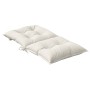 Cojines silla respaldo bajo 4 ud tela crema melange 100x50x7 cm de , Cojines para sillas y sofás - Ref: Foro24-4002386, Preci...