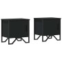 Mesitas de noche 2 uds madera contrachapada negro 40x30x40 cm de , Mesitas de noche - Ref: Foro24-848515, Precio: 65,76 €, De...