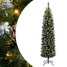 Árbol de Navidad artificial estrecho con 300 LEDs 180 cm de , Arboles de navidad - Ref: Foro24-3315780, Precio: 86,22 €, Desc...