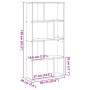 Estantería de madera de ingeniería roble artisian 60x20x120 cm de , Librerías y estanterías - Ref: Foro24-858155, Precio: 76,...