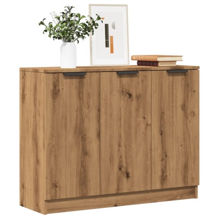 Aparador de madera de ingeniería roble artisan 90,5x30x70 cm de , Aparadores - Ref: Foro24-856843, Precio: 101,36 €, Descuent...