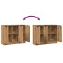 Aparador de madera de ingeniería roble artisan 90,5x30x70 cm de , Aparadores - Ref: Foro24-856843, Precio: 101,36 €, Descuent...