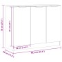 Aparador de madera de ingeniería roble artisan 90,5x30x70 cm de , Aparadores - Ref: Foro24-856843, Precio: 101,36 €, Descuent...