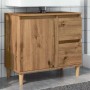 Armario lavabo baño madera ingeniería roble artisan 65x33x60 cm de , Tocadores de baño - Ref: Foro24-857121, Precio: 88,44 €,...