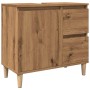 Armario lavabo baño madera ingeniería roble artisan 65x33x60 cm de , Tocadores de baño - Ref: Foro24-857121, Precio: 88,44 €,...