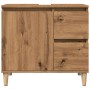 Armario lavabo baño madera ingeniería roble artisan 65x33x60 cm de , Tocadores de baño - Ref: Foro24-857121, Precio: 88,44 €,...
