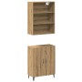 Aparador con mueble pared madera contrachapada artesanal roble de , Aparadores - Ref: Foro24-3329224, Precio: 155,03 €, Descu...
