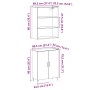 Aparador con mueble pared madera contrachapada artesanal roble de , Aparadores - Ref: Foro24-3329224, Precio: 155,03 €, Descu...