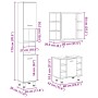 Juego de muebles baño 3 piezas madera ingeniería roble artisan de , Muebles de baño - Ref: Foro24-3328570, Precio: 235,97 €, ...