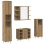 Juego de muebles baño 4 piezas madera ingeniería roble artisan de , Muebles de baño - Ref: Foro24-3328558, Precio: 285,98 €, ...