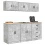 Armarios 6 uds para garaje madera de ingeniería ris hormigón de , Armarios industriales - Ref: Foro24-3328344, Precio: 483,38...